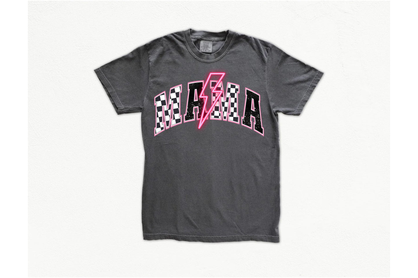 Mama checkered tee