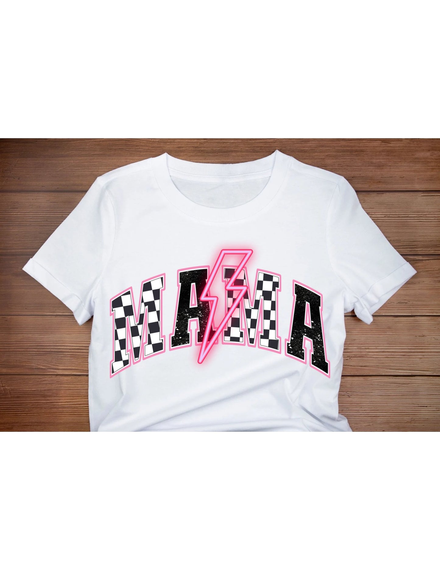 Mama checkered tee