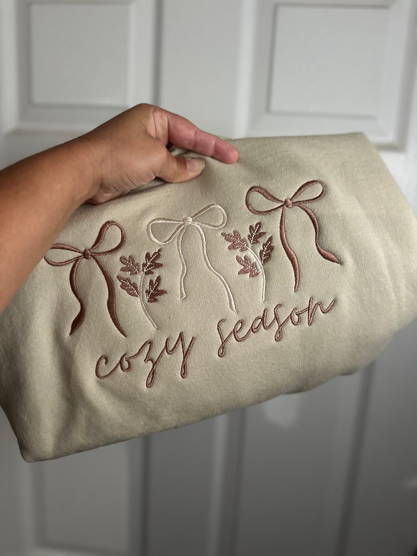 Cozy Season Embroidered Gildan Sweatshirt – Fall & Winter Pullover