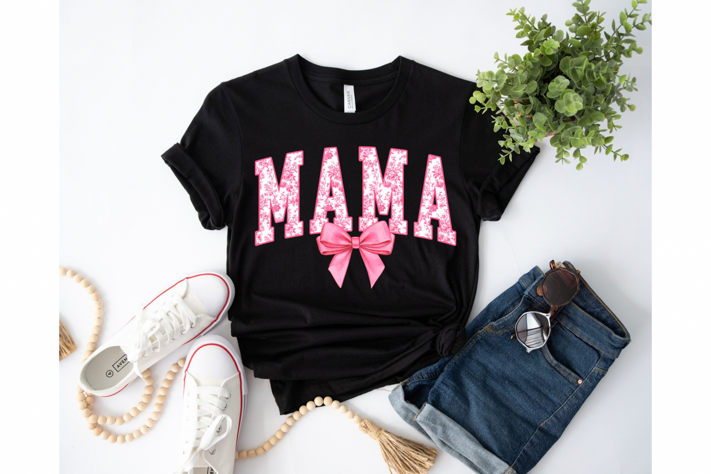 Family pink bow