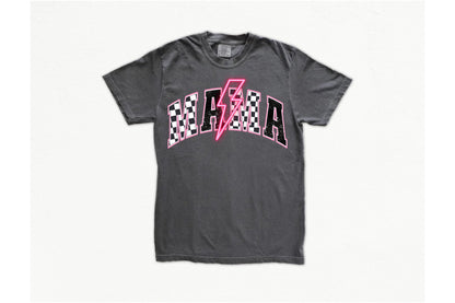 Mama checkered tee