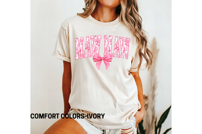 Family pink bow