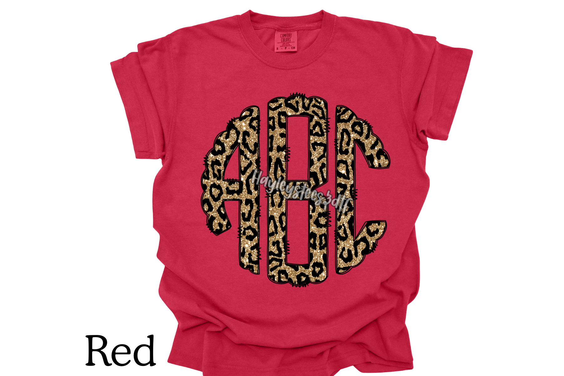 Leopard Scalloped Monogram – Hayley’s Tees & DTF