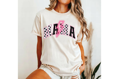 Mama checkered tee
