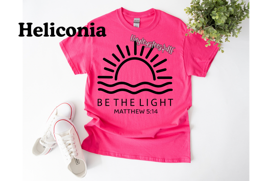 Youth Be the Light Matthew 5:14 Christian T-Shirt | Inspirational Faith Shirt | Gildan Graphic Tee