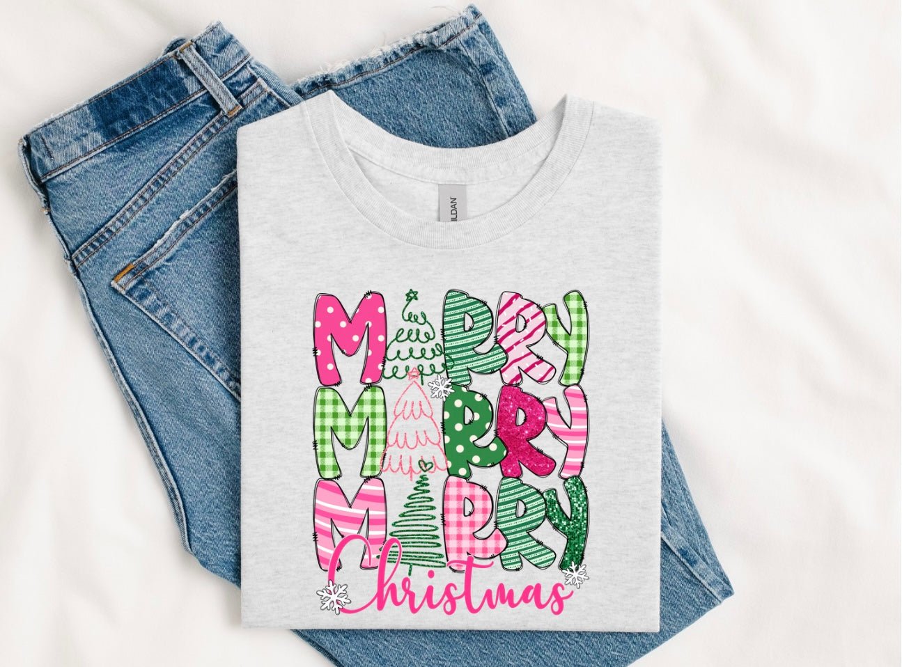 Merry Stacked Tee/Sweatshirt