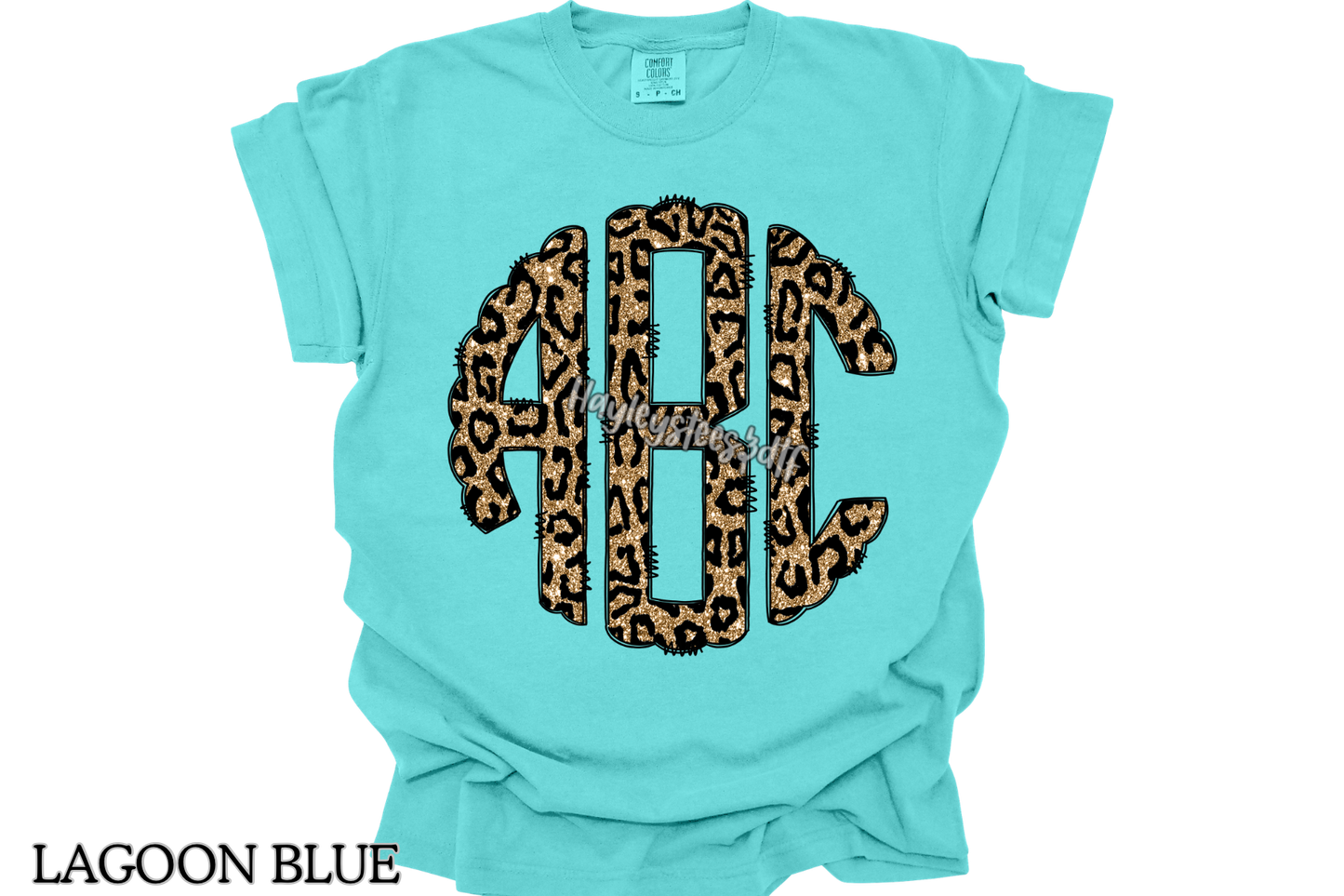 Leopard Scalloped Monogram