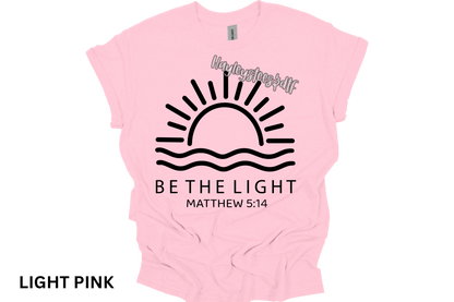 Youth Be the Light Matthew 5:14 Christian T-Shirt | Inspirational Faith Shirt | Gildan Graphic Tee