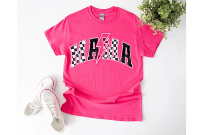 Mama checkered tee