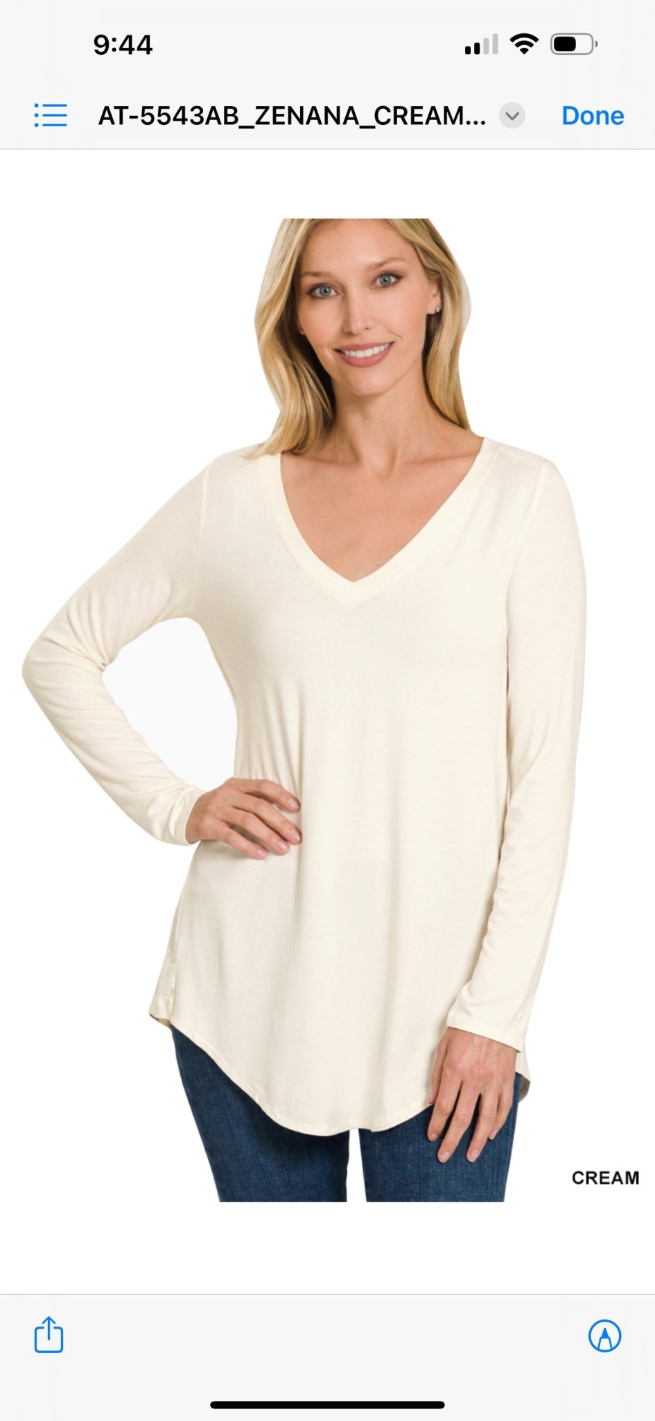 Casual LS Tee Zenana