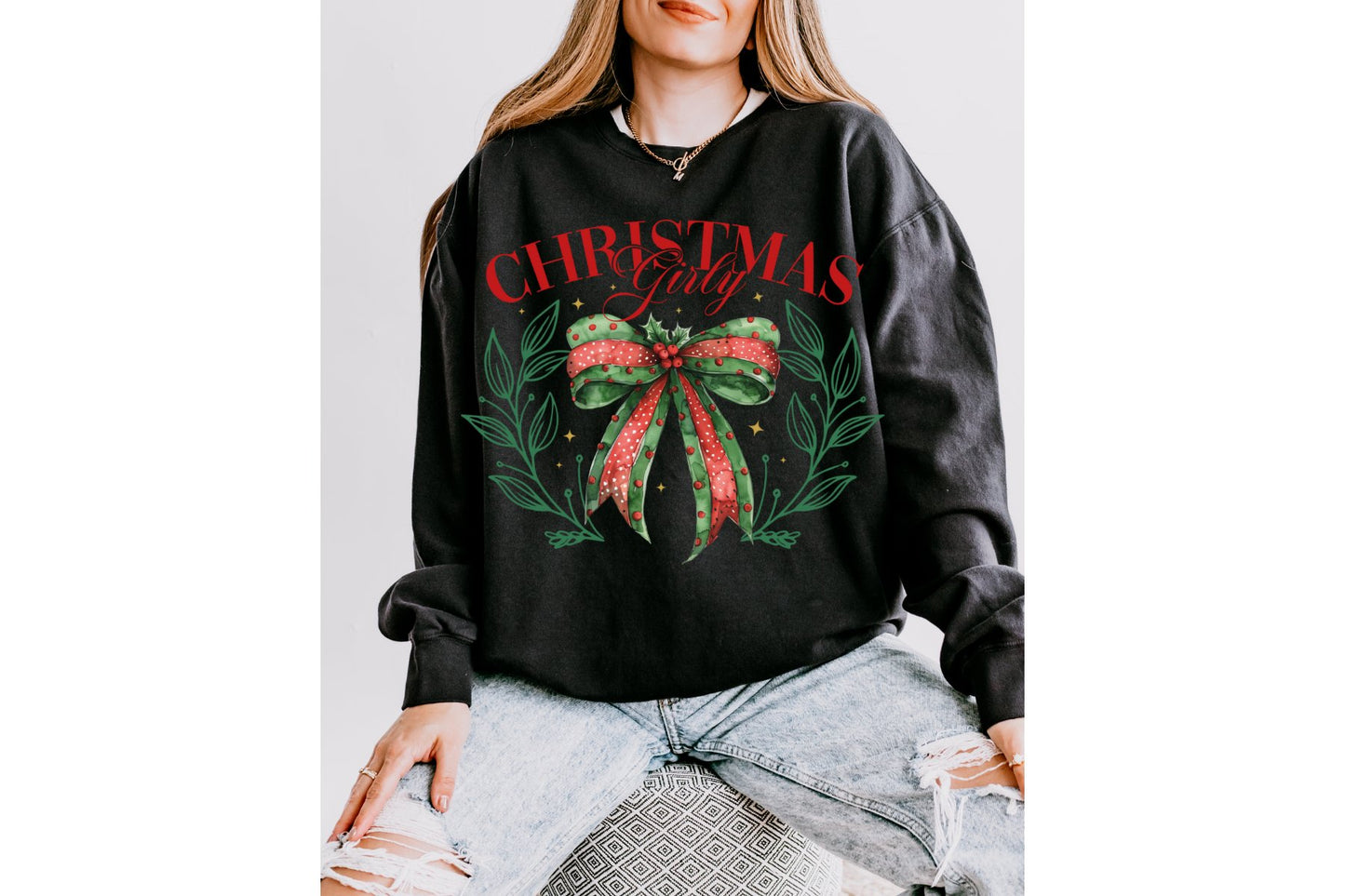 Christmas Girly coquette Tee/Sweatshirt