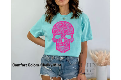 Hot Pink Skull Tee