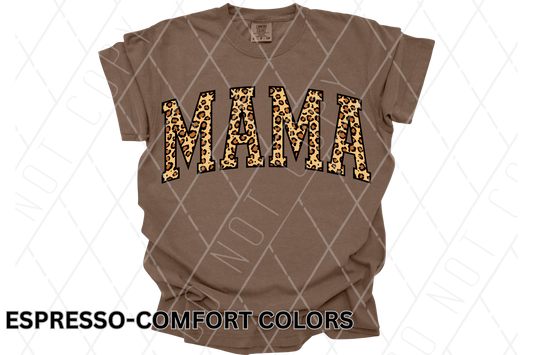 Leopard Print MAMA Shirt or sweatshirt – Trendy Mom Life Graphic Tee, Cute Mother’s Day Gift, Casual Mama T-Shirt or Sweatshirt