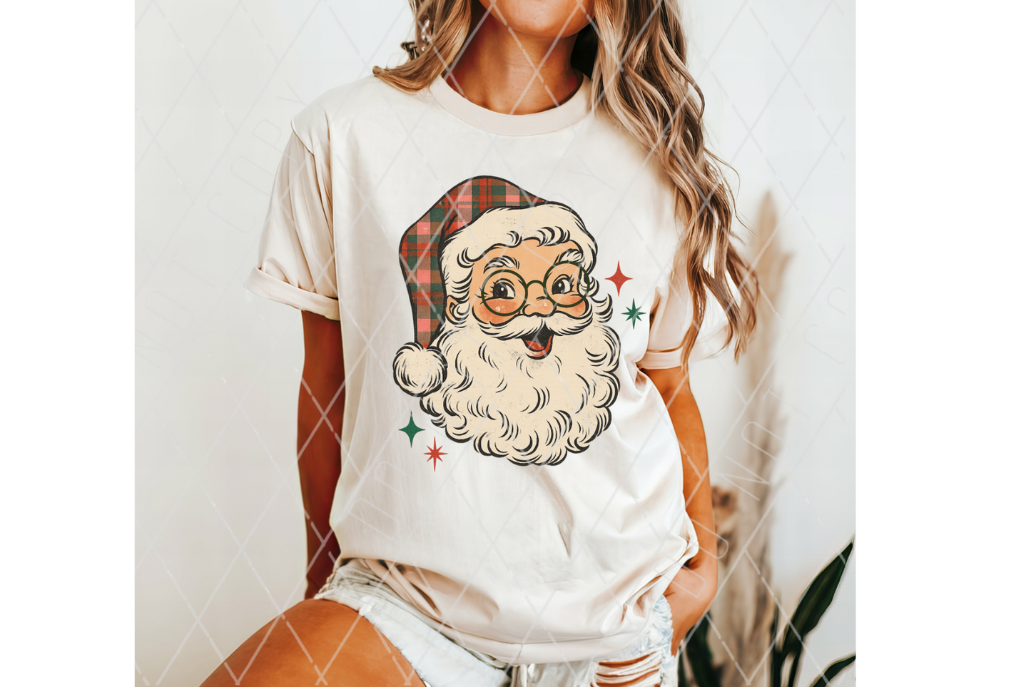 Plaid Santa