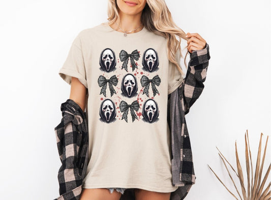 Ghost Face with Bows Tee or Sweatshirt