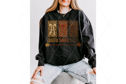 Thankful Grateful Blessed