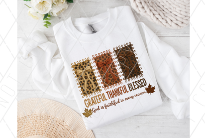 Thankful Grateful Blessed