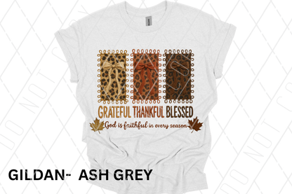 Thankful Grateful Blessed