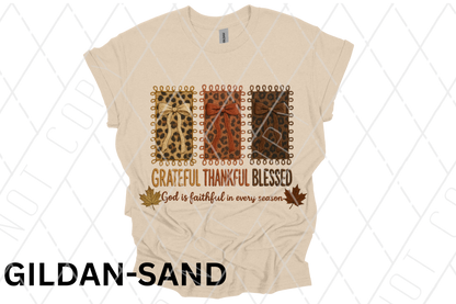 Thankful Grateful Blessed