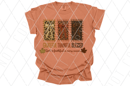 Thankful Grateful Blessed