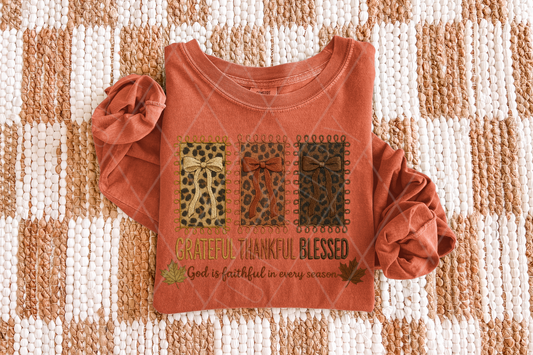 Thankful Grateful Blessed