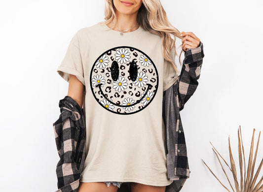 Leopard Smiley Tee