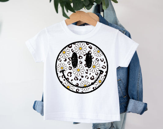 Leopard Smiley T shirt